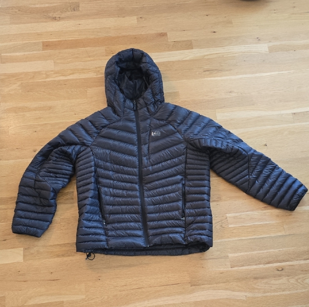 REI Mens Insulated Black Puffer Jacket